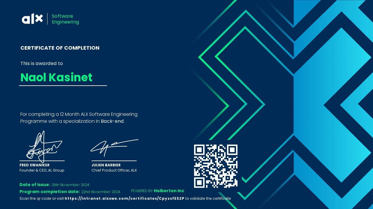 ALX 12-Month Certification